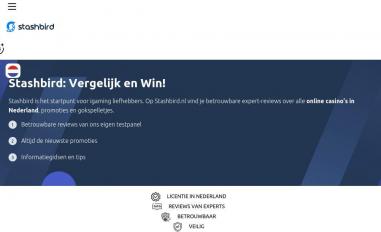 Schermafbeelding van stashbird.nl