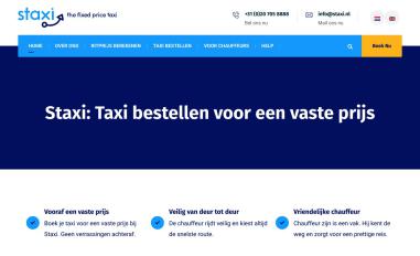 Schermafbeelding van staxi.nl