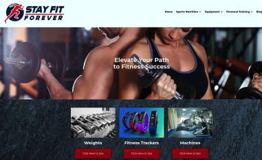 Schermafbeelding van stayfitforever.com