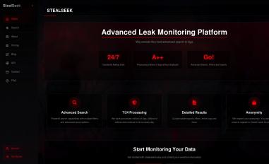 Schermafbeelding van stealseek.io