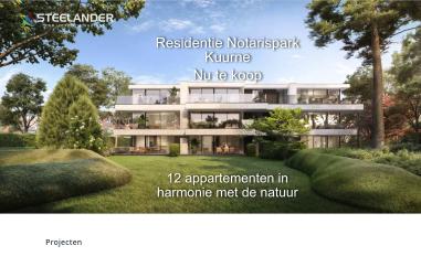 Schermafbeelding van steelander.be