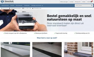 Schermafbeelding van steenboknatuursteen.nl