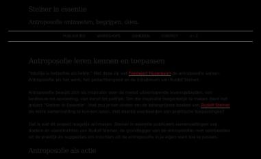 Schermafbeelding van steinerinessentie.nl