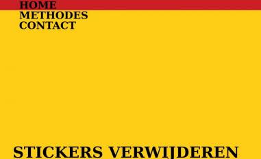 Schermafbeelding van stickersverwijderen.nu