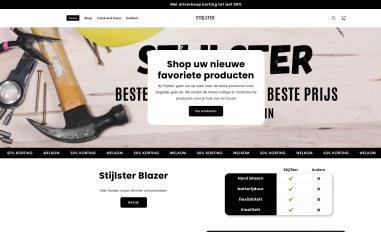 Schermafbeelding van stijlster.com
