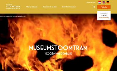 Schermafbeelding van stoomtram.nl