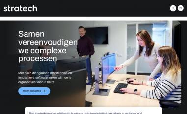 Schermafbeelding van stratech.nl