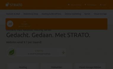 Schermafbeelding van strato.nl