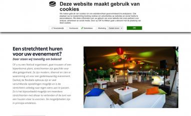 Schermafbeelding van stretchtent-huren.nl