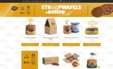 Schermafbeelding van stroopwafels.online