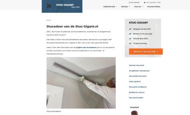 Schermafbeelding van stuc-gigant.nl