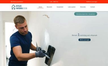 Schermafbeelding van stucwerk038.nl