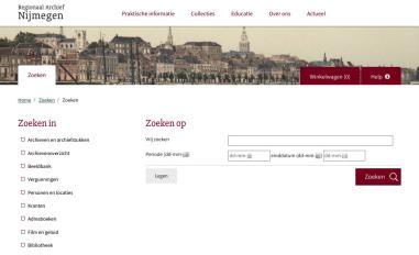 Schermafbeelding van studiezaal.nijmegen.nl