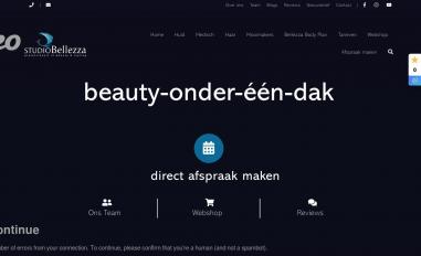 Schermafbeelding van studiobellezza.nl