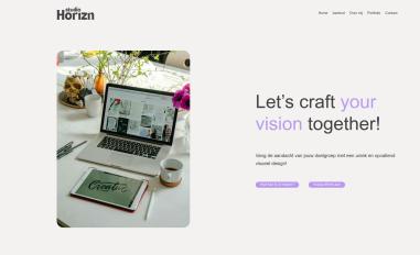 Schermafbeelding van studiohorizn.nl