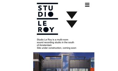 Schermafbeelding van studioleroy.com