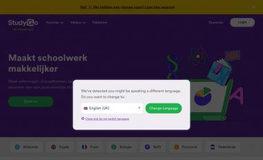 Schermafbeelding van studygo.com