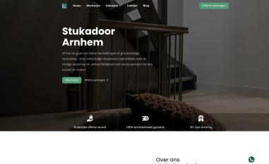 Schermafbeelding van stukadoorsbedrijfarnhem.nl
