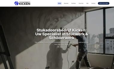 Schermafbeelding van stukadoorsbedrijfkicken.nl
