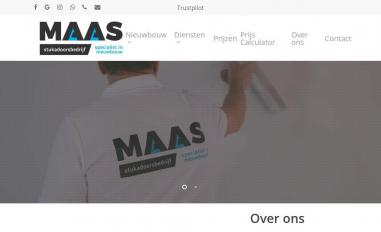 Schermafbeelding van stukadoorsbedrijfmaas.nl