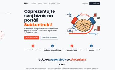 Schermafbeelding van subkontrakt.sk
