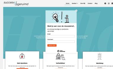 Schermafbeelding van succesvolopgeruimd.nl