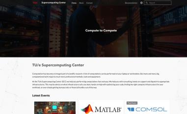 Schermafbeelding van supercomputing.tue.nl