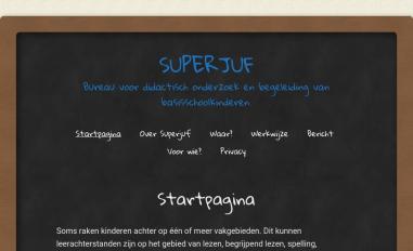 Schermafbeelding van superjuf.com