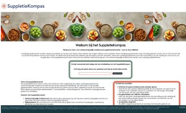 Schermafbeelding van suppletiekompas.nl