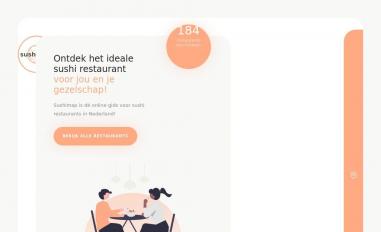 Schermafbeelding van sushimap.nl