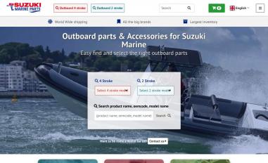 Schermafbeelding van suzuki-marineparts.com