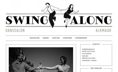 Schermafbeelding van swingalong.nl