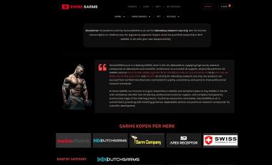 Schermafbeelding van swisssarms.co.uk