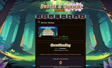 Schermafbeelding van swordsandcrystals.com