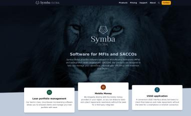 Schermafbeelding van symbaglobal.com