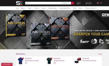 Schermafbeelding van tabletennisstore.eu