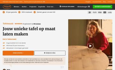 Schermafbeelding van tafelsmaak.nl