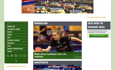 Schermafbeelding van tafeltennis.nu