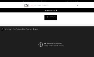 Schermafbeelding van tahenederland.nl