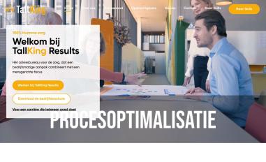 Schermafbeelding van tallkingresults.com