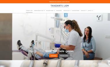Schermafbeelding van tandartsliem.nl