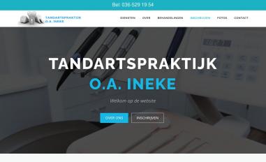 Schermafbeelding van tandartspraktijk-ineke.nl