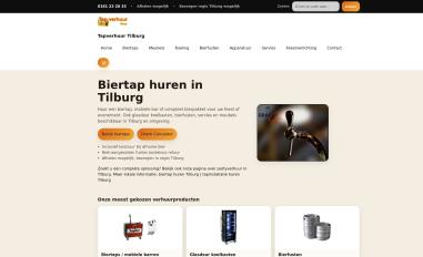 Schermafbeelding van tapverhuurtilburg.com