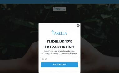 Schermafbeelding van tarella.nl
