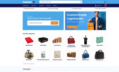 Schermafbeelding van tassen.nl