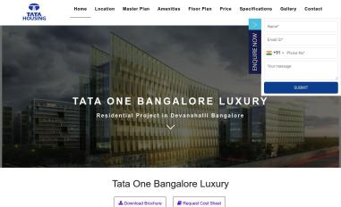 Schermafbeelding van tataonebangalore.in