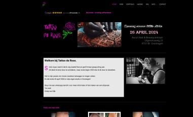 Schermafbeelding van tattooderoos.nl