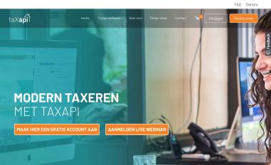 Schermafbeelding van taxapi.nl