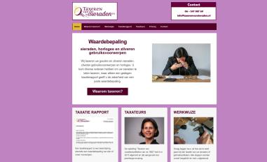 Schermafbeelding van taxerenvansieraden.nl