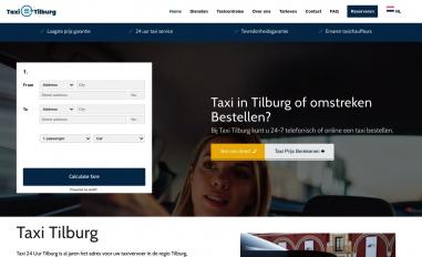 Schermafbeelding van taxi-24uurtilburg.nl